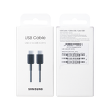 Câble de données Samsung EP-DA705BBEGWW USB Type-C vers Type-C, 1 m, noir, boîte de vente au détail