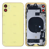 Boîtier pour Apple iPhone 11 avec petites pièces jaunes compatibles