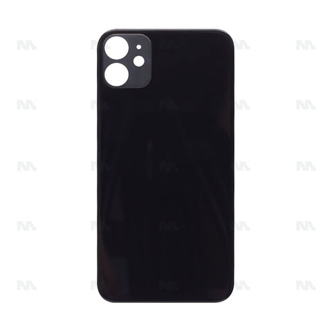 Vitre arrière avec bloc complet pour Apple iPhone 11 - Noir - Compatible