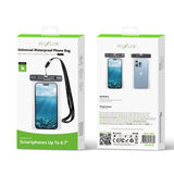 Sac étanche en éponge pour téléphone portable Rixus RXBG17 - Noir