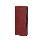 Rixus Bookcase pour Apple iPhone 16 Pro Max Rouge foncé