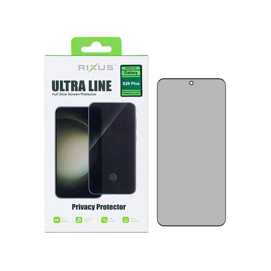 Verre trempé Rixus Privacy Ultra Line pour Samsung Galaxy S26 Plus