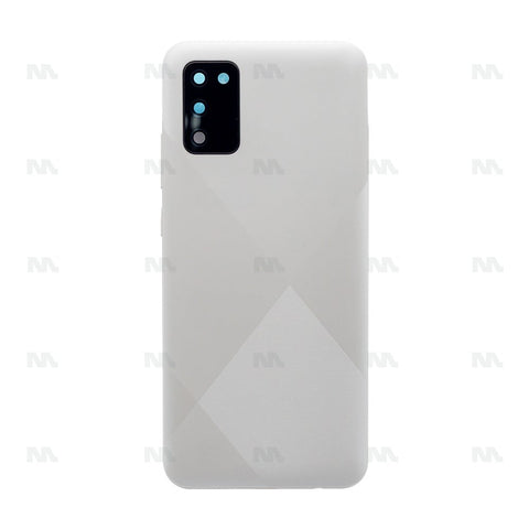 Vitre arrière pour Samsung Galaxy A02s A025F avec objectif blanc OEM