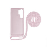 Câble de protection pour collier Rixus TPU pour Samsung Galaxy S24 Ultra rose