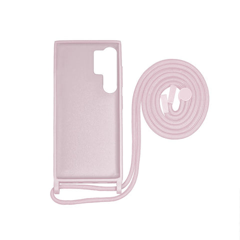 Câble de protection pour collier Rixus TPU pour Samsung Galaxy S24 Ultra rose