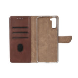 Rixus Bookcase pour Samsung Galaxy S21 Plus 5G Marron