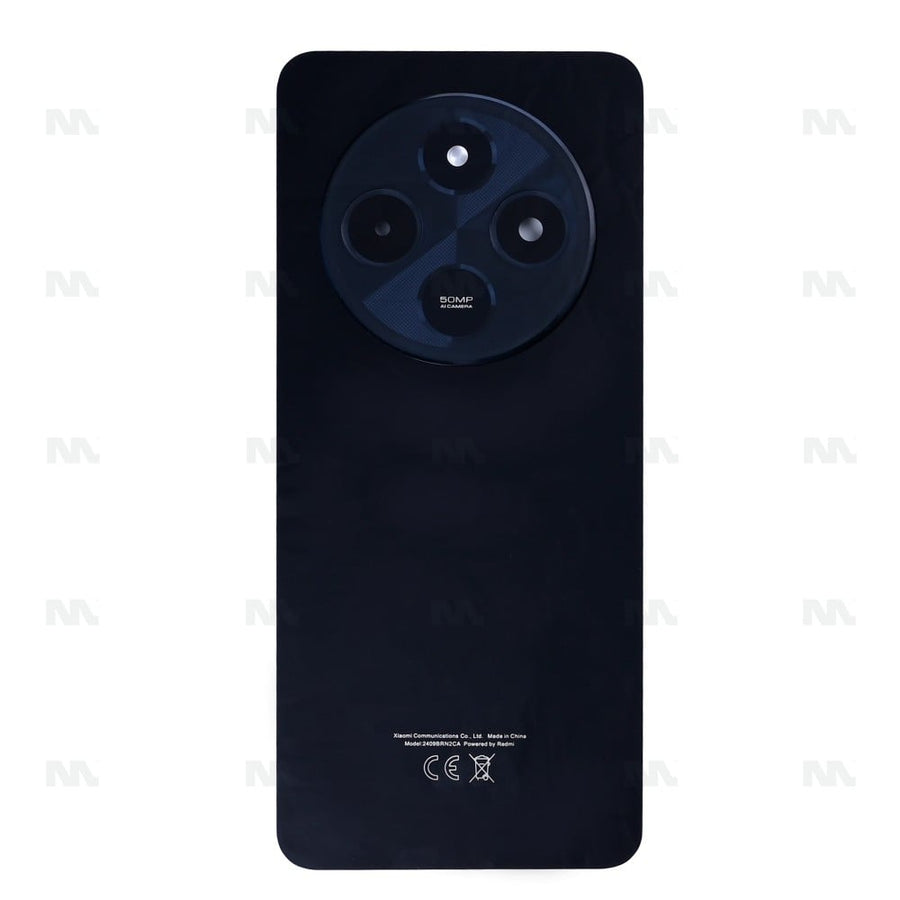 Vitre arrière pour Xiaomi Redmi 14C 4G avec objectif, noir nuit, OEM