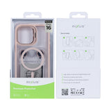 Étui Rixus Classic 03 avec MagSafe pour Apple iPhone 16 rose clair