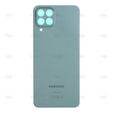 Vitre arrière Samsung Galaxy M33 5G M336B sans objectif, verte, Original