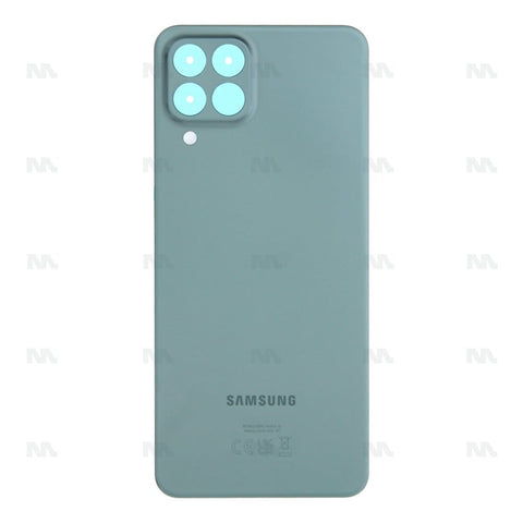 Vitre arrière Samsung Galaxy M33 5G M336B sans objectif, verte, Original