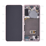 Chassis + Ecran Officiel Service Pack + Vitre pour Samsung Galaxy S21 5G G991B - Phantom Violet
