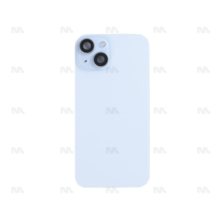 Vitre Arrière avec NFC, cadre d'appareil photo agrandi pour Apple iPhone 15 – Bleu – Reconditionné
