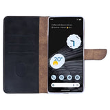 Rixus Bookcase pour Google Pixel 7 Pro Noir