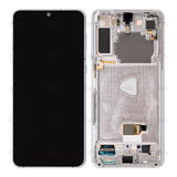 Chassis + Ecran Officiel Service Pack + Vitre pour Samsung Galaxy S21 Plus 5G G996B - Phantom Silver
