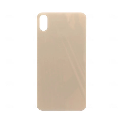 Verre arrière avec bloc complet pour Apple iPhone XS Max, cadre d'appareil photo agrandi, compatible avec la couleur or